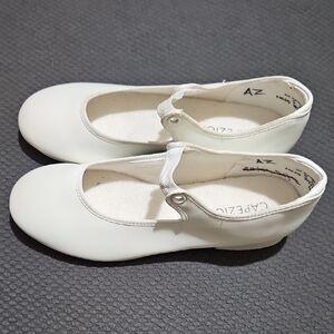 Capezio White Tap Shoes Girls 5M